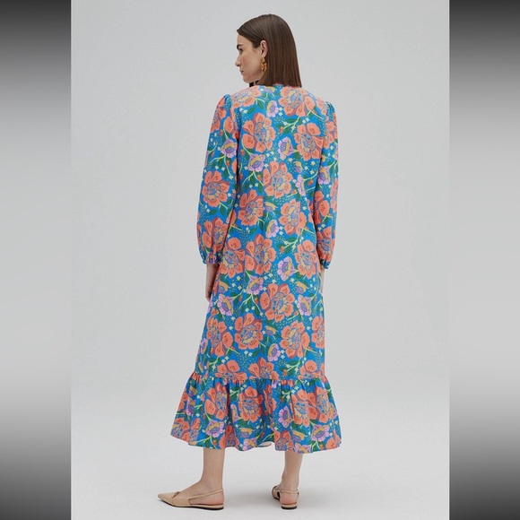 01 Salon Designer Privé Shirt Floral Dress - Picture 5 of 5